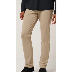 Travis Mathew Weathered Teak color slim tailored fit performance stretch fabric